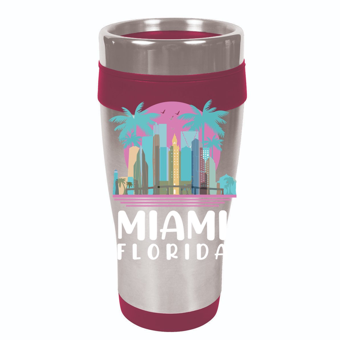 Retro Vintage Miami Florida Mesh Reversible Basketball Jersey Tank