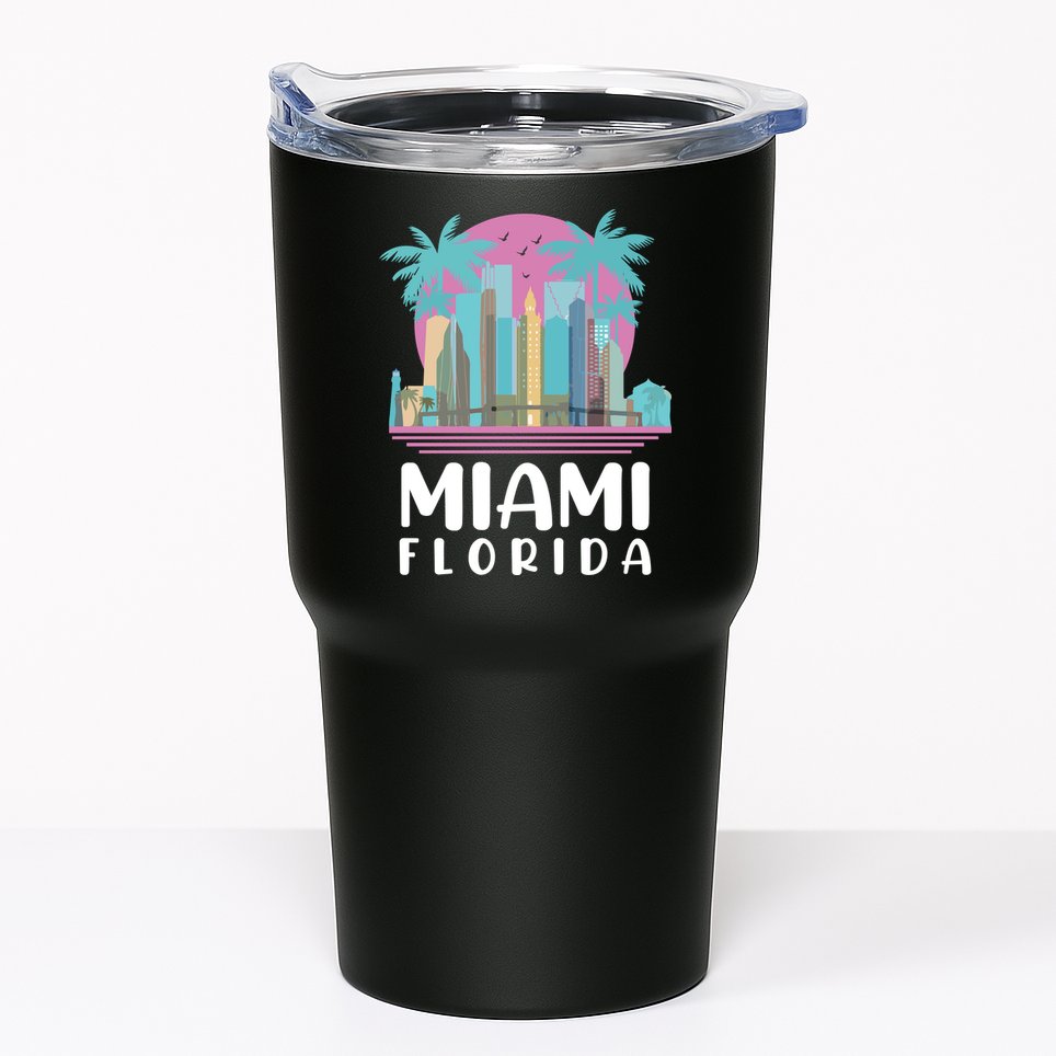 Retro Vintage Miami Florida Tumbler