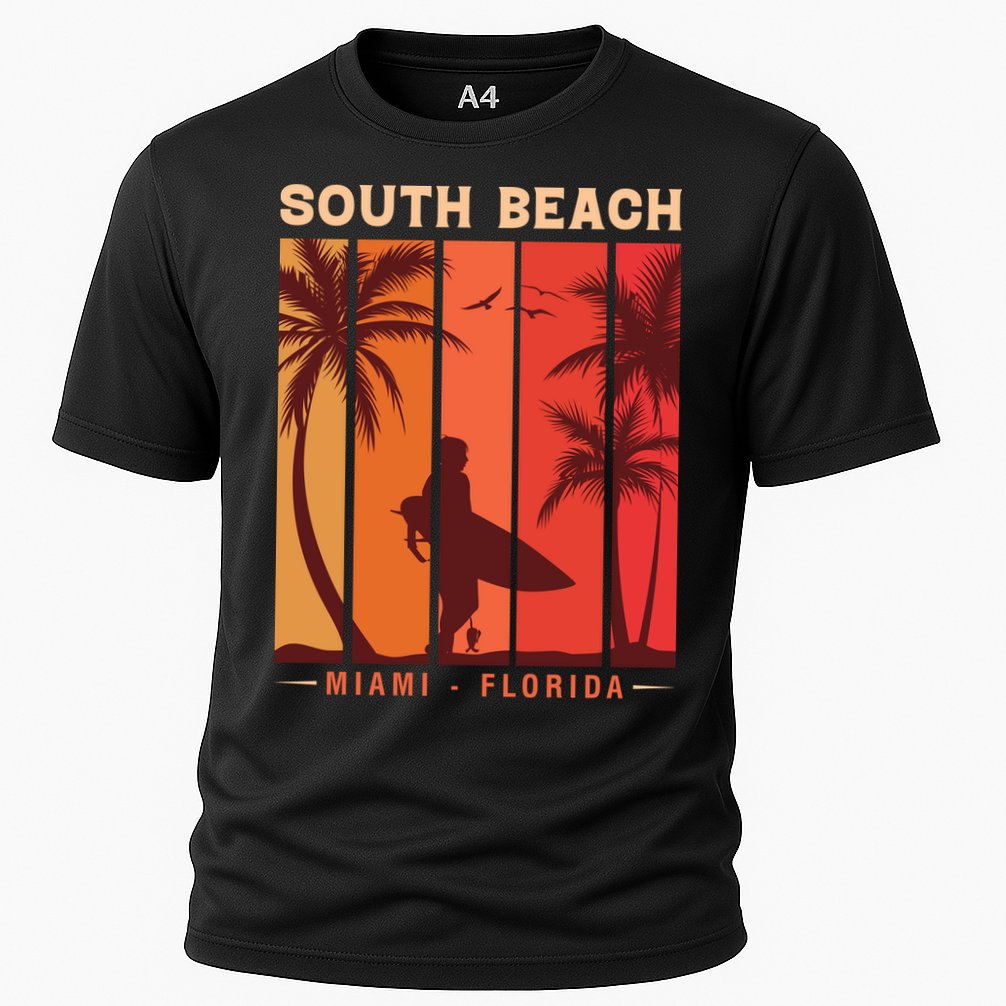 Retro Vintage Miami Florida South Beach Performance Shirt