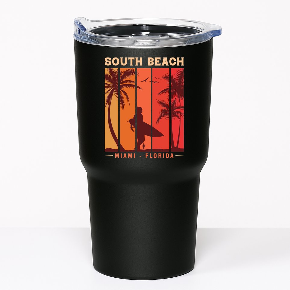 Retro Vintage Miami Florida South Beach Tumbler