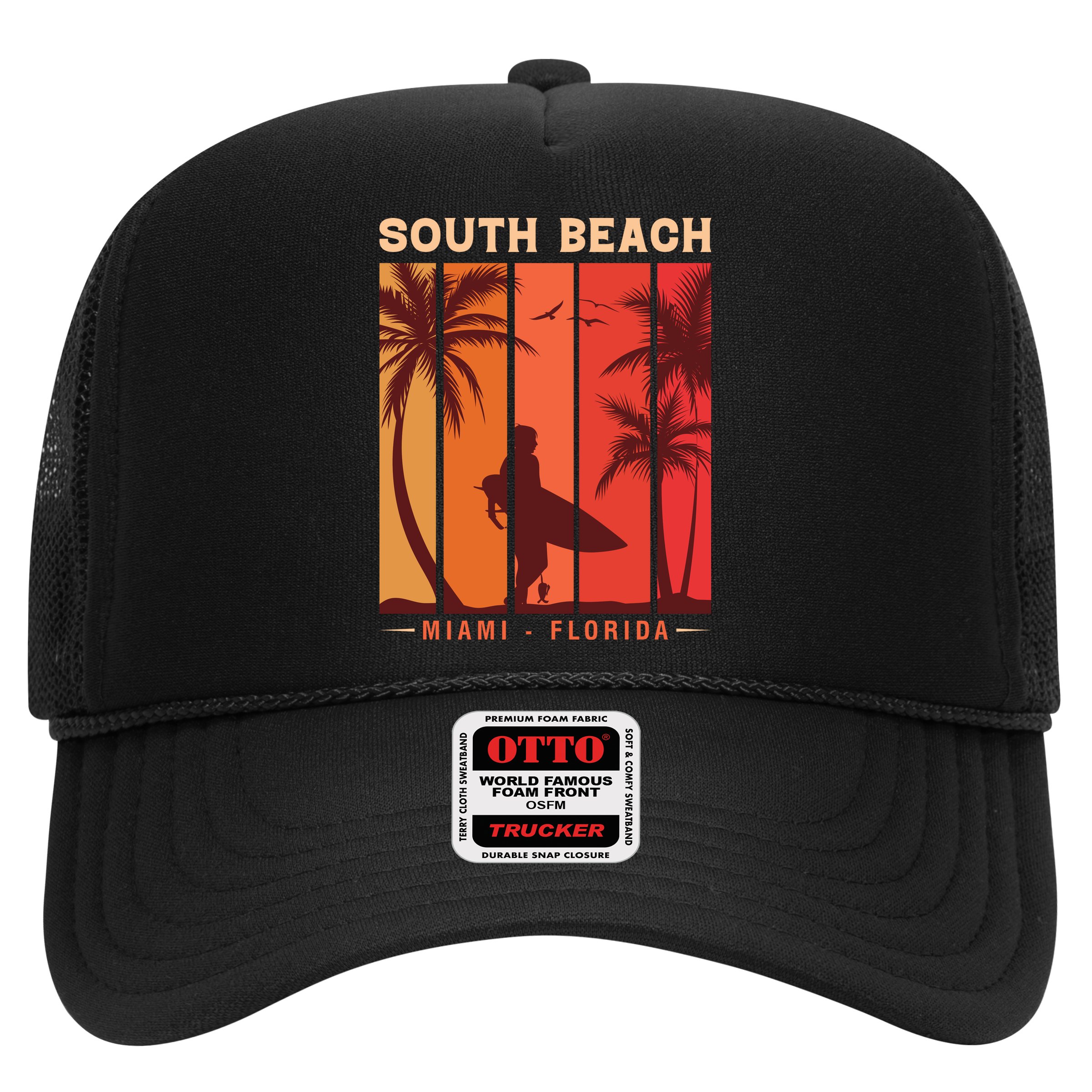 Retro Vintage Miami Florida South Beach Hat