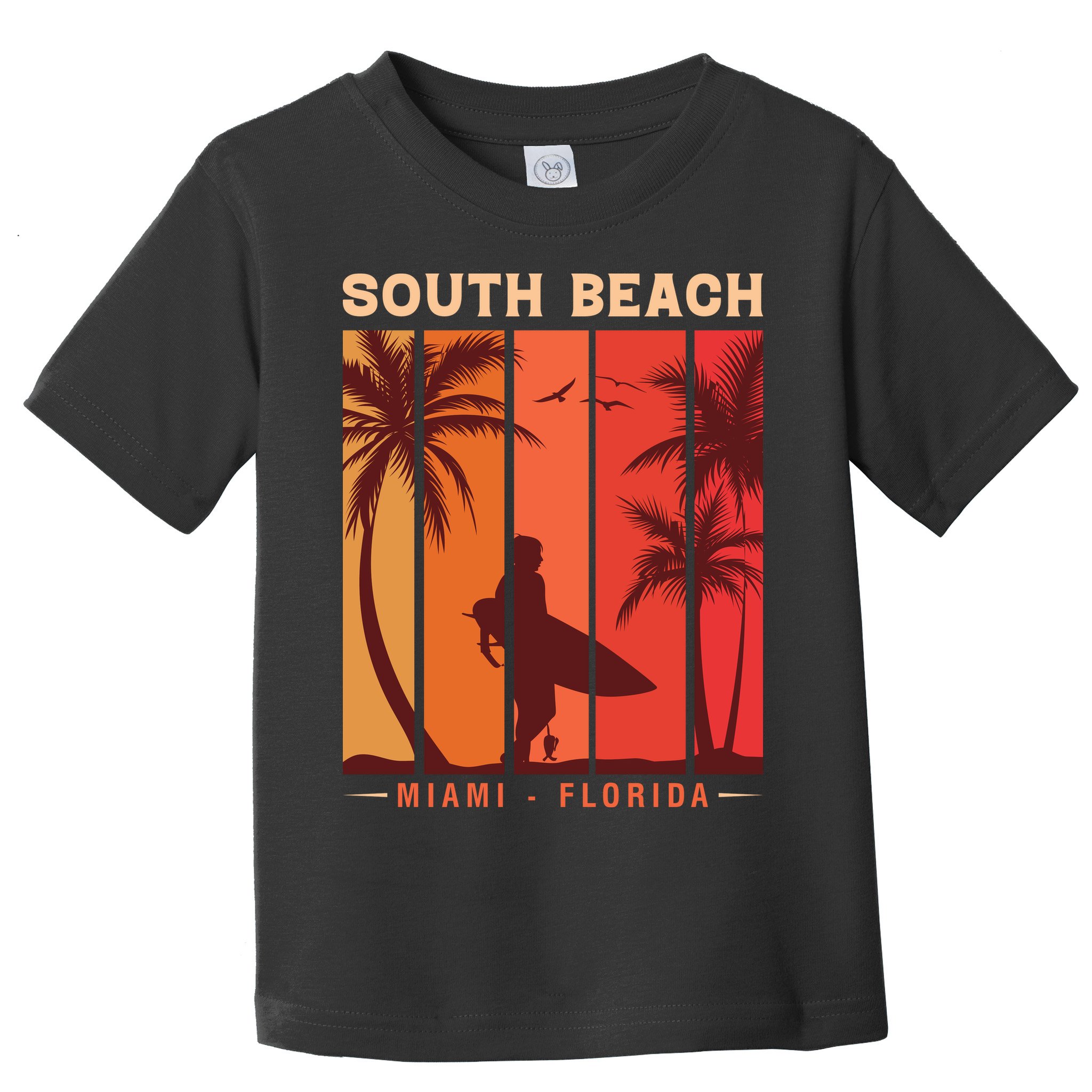 Retro Vintage Miami Florida South Beach Toddler T-Shirt