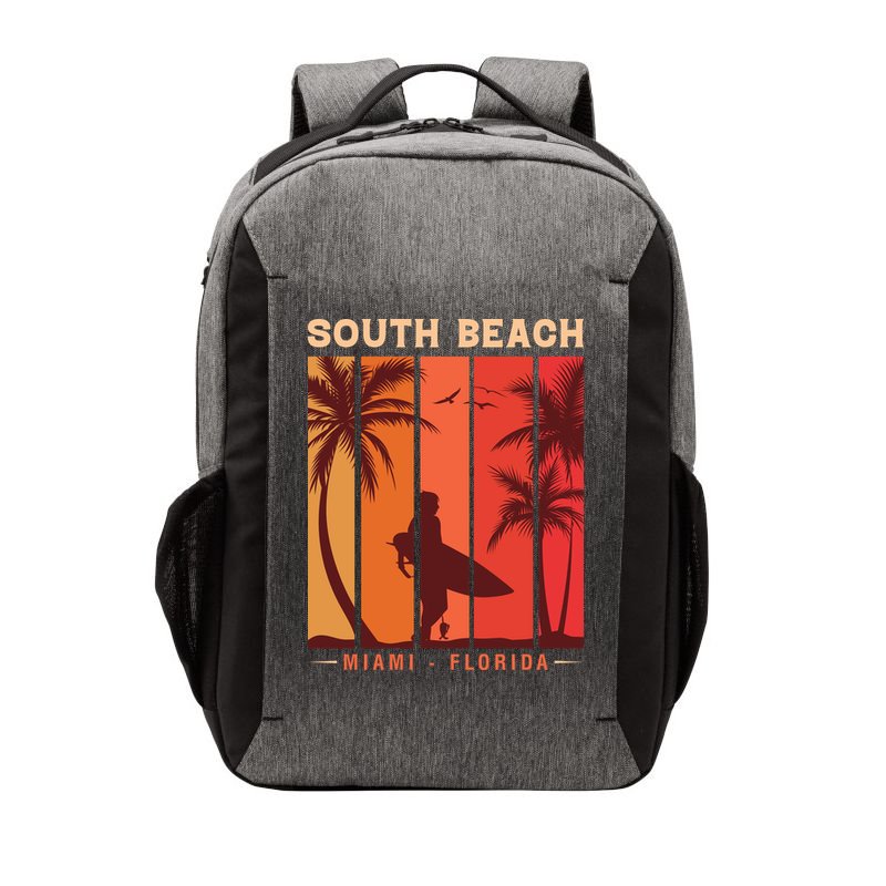 Retro Vintage Miami Florida South Beach Vector Backpack