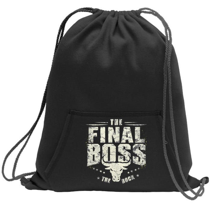 Rock Vintage Music Boss Final White Design Fun Music Lover Sweatshirt Cinch Pack Bag