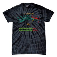 Retro Vu Meter Vintage Hi Fi Audio Stereo Music Sound Tie-Dye T-Shirt