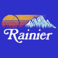Retro Vibe Mount Rainier Gift Vintage Mountains And Sun Visor