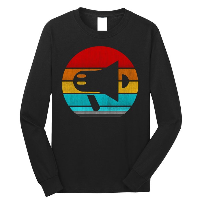 Retro Vintage Megaphone Long Sleeve Shirt