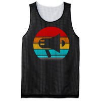 Retro Vintage Megaphone Mesh Reversible Basketball Jersey Tank