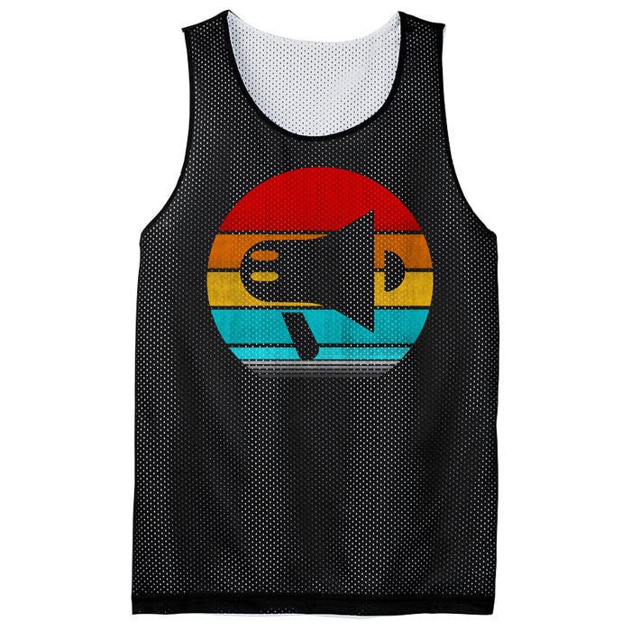 Retro Vintage Megaphone Mesh Reversible Basketball Jersey Tank