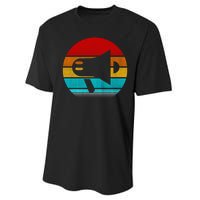 Retro Vintage Megaphone Performance Sprint T-Shirt