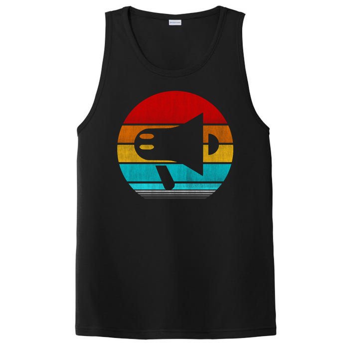 Retro Vintage Megaphone PosiCharge Competitor Tank