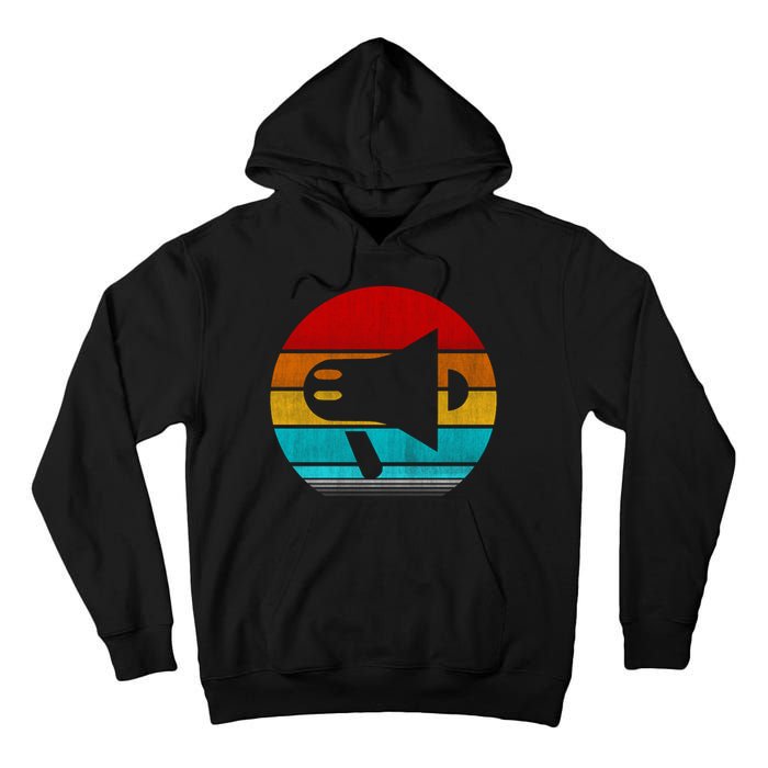 Retro Vintage Megaphone Tall Hoodie