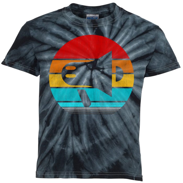 Retro Vintage Megaphone Kids Tie-Dye T-Shirt