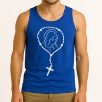 Rosary Virgin Mary God Jesus Faith Religious Catholic Gift Tank Top