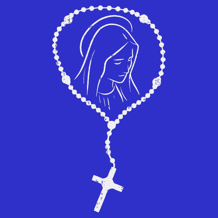Rosary Virgin Mary God Jesus Faith Religious Catholic Gift Tank Top