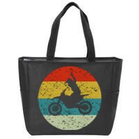 Retro Vintage Motorbike Zip Tote Bag