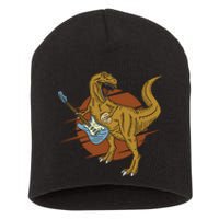 Retro Vintage Musican Dinosaur Short Acrylic Beanie