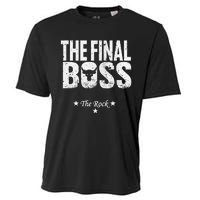 Rock Vintage Music Boss Final White Cooling Performance Crew T-Shirt