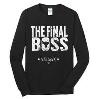 Rock Vintage Music Boss Final White Tall Long Sleeve T-Shirt