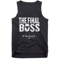 Rock Vintage Music Boss Final White Tank Top