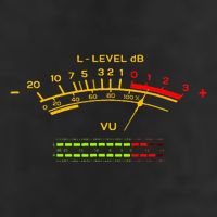 Retro Vu Meter Vintage Hifi Audio Stereo Music Sound Beanie