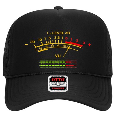 Retro Vu Meter Vintage Hifi Audio Stereo Music Sound Trucker Hat