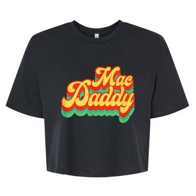 Retro Vintage Mac Daddy Funk Disco Party Bella+Canvas Jersey Crop Tee