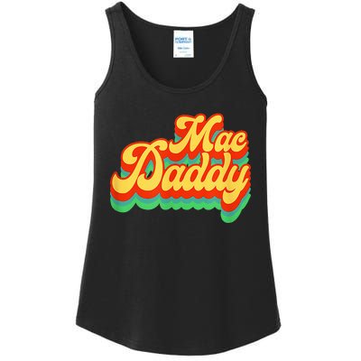 Retro Vintage Mac Daddy Funk Disco Party Ladies Essential Tank