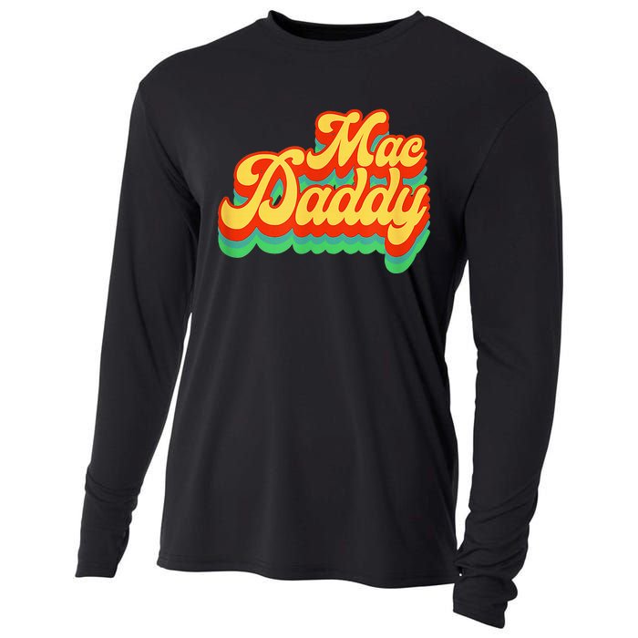 Retro Vintage Mac Daddy Funk Disco Party Cooling Performance Long Sleeve Crew