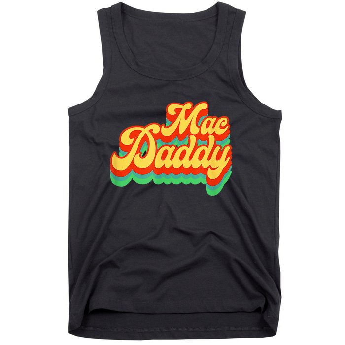 Retro Vintage Mac Daddy Funk Disco Party Tank Top