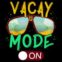Retro Vacay Mode On Sunglasses Beach Swimming Summer Vibes Great Gift Bucket Hat