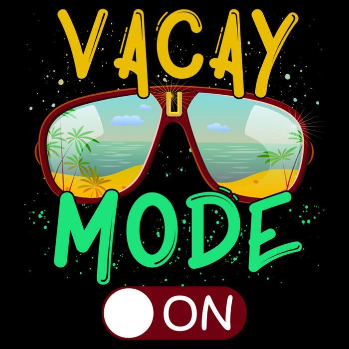 Retro Vacay Mode On Sunglasses Beach Swimming Summer Vibes Great Gift Bucket Hat