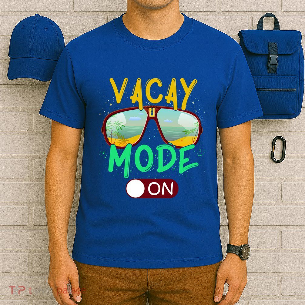Retro Vacay Mode On Sunglasses Beach Swimming Summer Vibes Great Gift T-Shirt