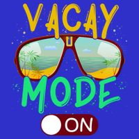 Retro Vacay Mode On Sunglasses Beach Swimming Summer Vibes Great Gift Button