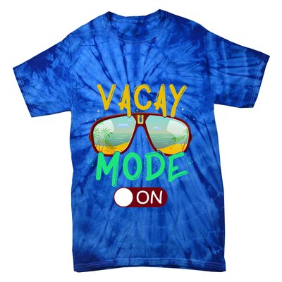 Retro Vacay Mode On Sunglasses Beach Swimming Summer Vibes Great Gift Tie-Dye T-Shirt