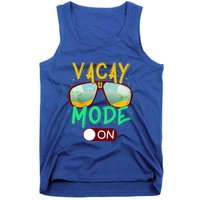 Retro Vacay Mode On Sunglasses Beach Swimming Summer Vibes Great Gift Tank Top
