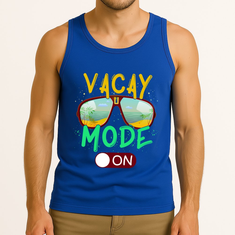 Retro Vacay Mode On Sunglasses Beach Swimming Summer Vibes Great Gift Tank Top