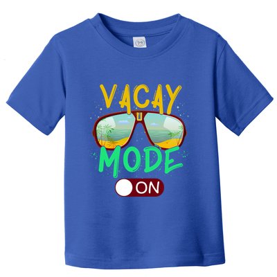 Retro Vacay Mode On Sunglasses Beach Swimming Summer Vibes Great Gift Toddler T-Shirt