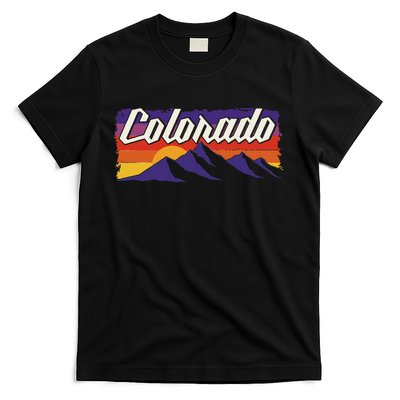 Retro Vintage Mountains Colorado T-Shirt