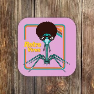 Retro Virus Microbiologist Bacteria Biology Teacher Biologist Coaster