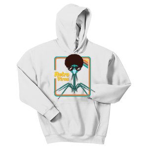 Retro Virus Microbiologist Bacteria Biology Teacher Biologist Kids Hoodie