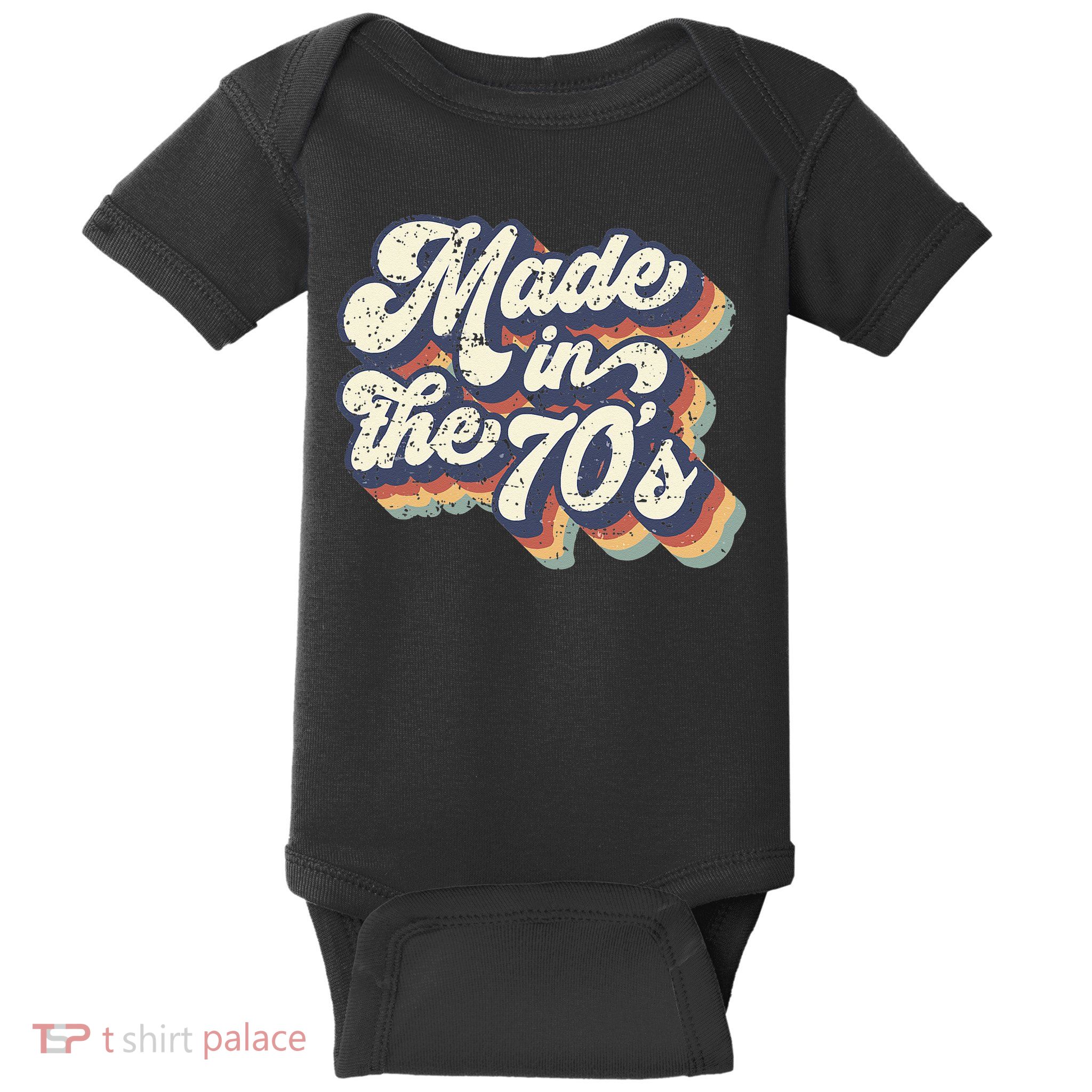 Retro Vintage Made In The 70s 1970s Born Birthday Day Gift Baby Bodysuit