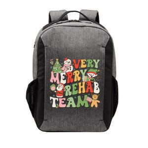 Retro Very Merry Rehab Team Xmas Therapy Squad Slp Ot Pt Vector Backpack