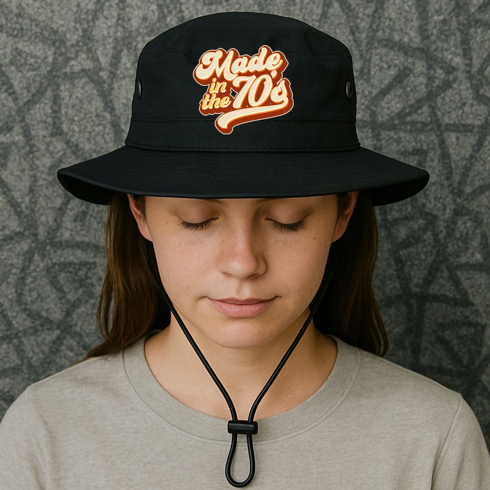Retro Vintage Maded In The 70s 1970s Bucket Hat