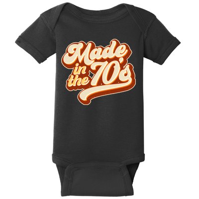 Retro Vintage Maded In The 70s 1970s Baby Bodysuit