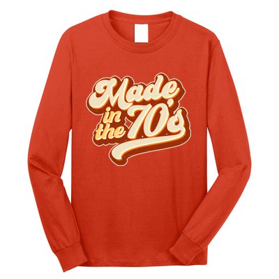 Retro Vintage Maded In The 70s 1970s Long Sleeve Shirt