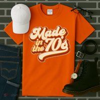 Retro Vintage Maded In The 70s 1970s Tall T-Shirt