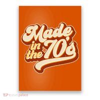 Retro Vintage Maded In The 70s 1970s Poster