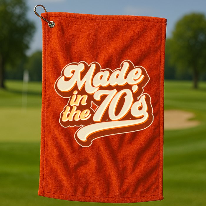 Retro Vintage Maded In The 70s 1970s Golf Towel