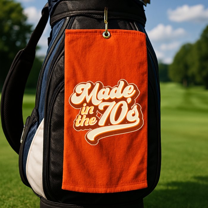 Retro Vintage Maded In The 70s 1970s Golf Towel